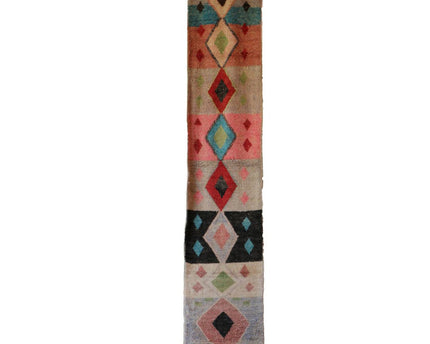 Kleurrijk Berber Boujaad halkleed 89 x 492 cm