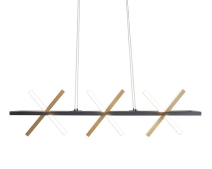 LED hanglamp "Cadice" l: 100cm goud