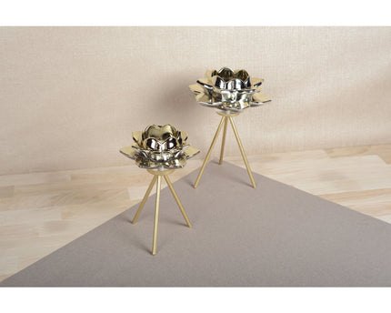 Golden Flower Stand 12.5x12.5x17.5 cm