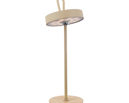 LED -batterijtafellamp magnetisch voor buiten en binnen, gemaakt van metaal en plastic in vorst, 36 cm hoog
