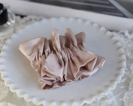 Chique 100% zijden rokontwerp haarscrunchie-dubbellaags-19 mm