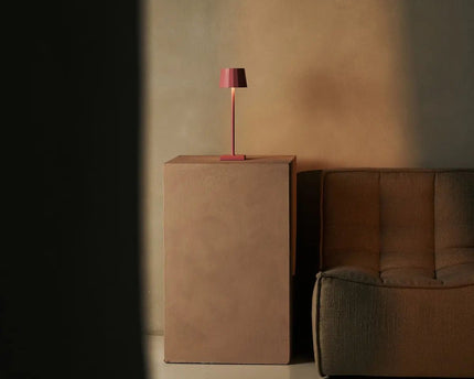 Wouter Flamingo Roze oplaadbare tafellamp-Draadloos opladen, dimbare, 120 uur batterijduur