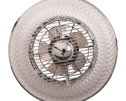 LED -plafondlicht "Viento" met ventilator, gemaakt van metaal en plastic, met geïntegreerde LED's, verlichting voor woonkamers of kantoor