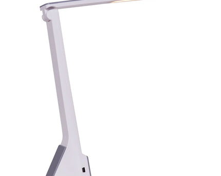 LED Draadloos tafellicht "ULF" grijs, gemaakt van metaal en plastic in grijs en wit, met stevig ingebouwde LED's, 26 cm hoog, lichte kleur verstelbaar in 3 stappen