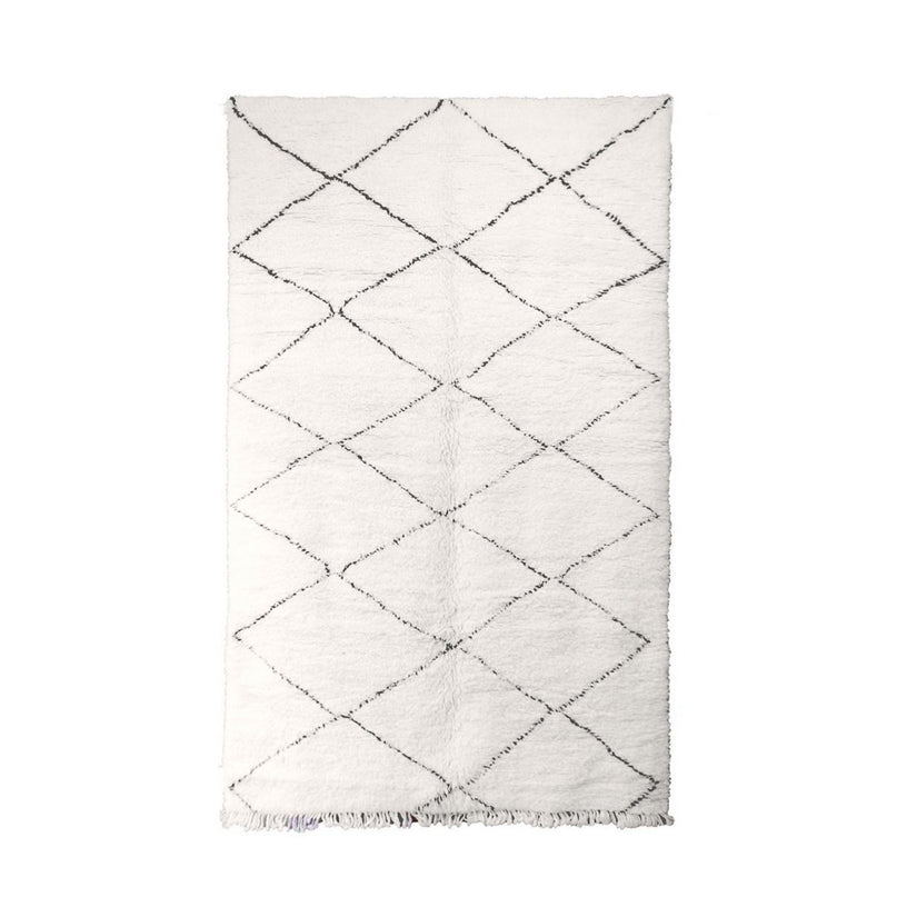 Zuiver wollen Marokkaans Berber-tapijt 196 x 312 cm