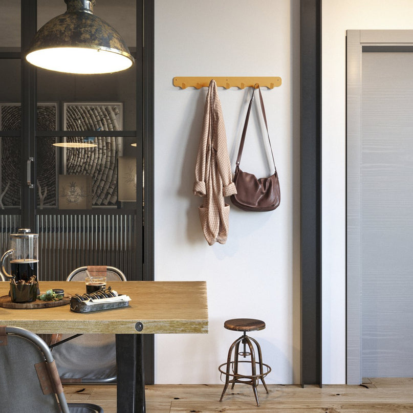 Gorillz Rounded Seven - Wandkapstok - 7 Kapstok Haken - Oranje