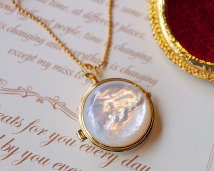 MOP Ronde Sachet-Openbare Medaillonketting