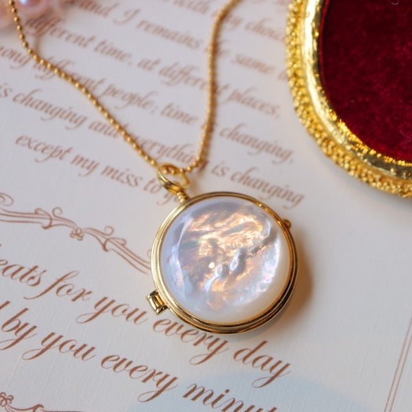 MOP Ronde Sachet-Openbare Medaillonketting