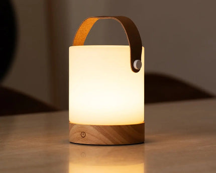Avery lichtbruin oplaadbare taflamp-draadloos, dimable en USB-C