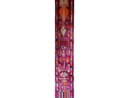 Zuiver wollen Marokkaans Berber halkleed 77 x 514 cm
