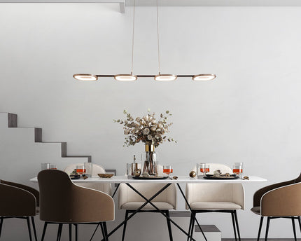 LED hanglamp "balk" gemaakt van metaal en plastic in stalen blank, met geïntegreerde LED