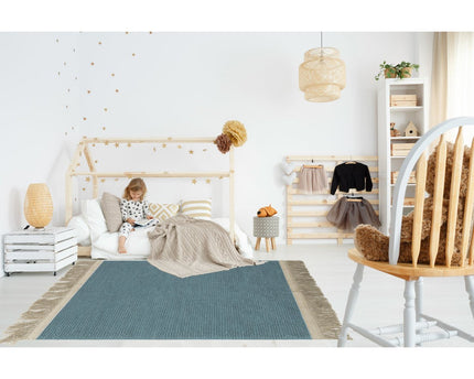 BUBBLES vloerkleed van jute en wol