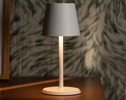 James White oplaadbare tafellamp – draadloos, dimbaar en elegant