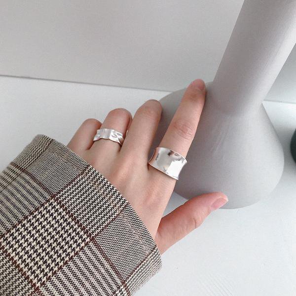 Wave n Sand getextureerde gedurfde ring