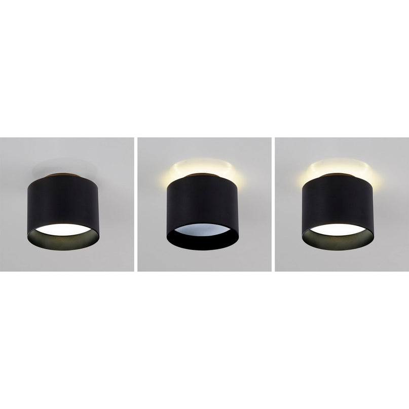 LED Spot "Trios" Ø 10 cm zwart, gemaakt van metaal en plastic met geïntegreerde LED's
