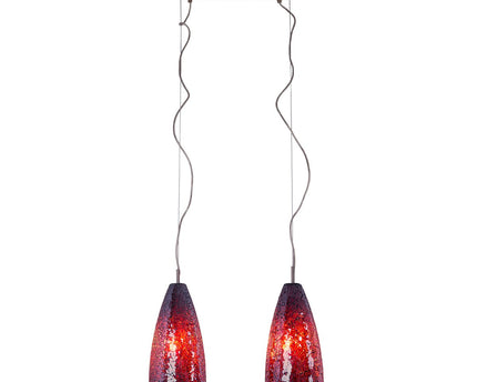 Glazen hanglamp 2 FLG. "Individu"