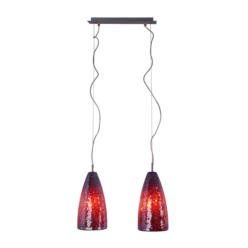 Glazen hanglamp 2 FLG. "Individu"