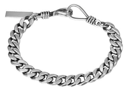 Gewaagde Sterling zilveren Cubaanse kettingarmband - Premiumkwaliteit