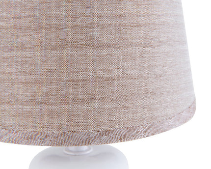 Keramische tafellamp "Stoney", keramische tafellamp in bruin, met E14 -aansluiting, tafellamp voor eetkamer, woonkamer, gang of kantoor, of als een bedlamp, 31 cm hoog