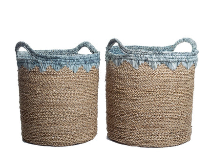 Wasmand NIAS | Plantenmand | Grote opbergmand van zeegras (2 maten)
