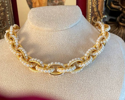 Vintage geïnspireerde parelketting