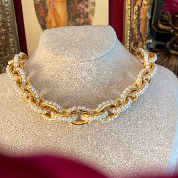 Vintage geïnspireerde parelketting