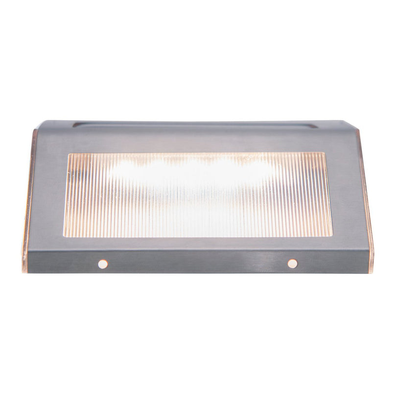 4 Set LED LED Solar Outer Light, voor buiten, wandlamp-metaal en plastic in stalen blank, met geïntegreerde LED