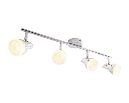 4 LED -muur en plafondrail "Chromey"