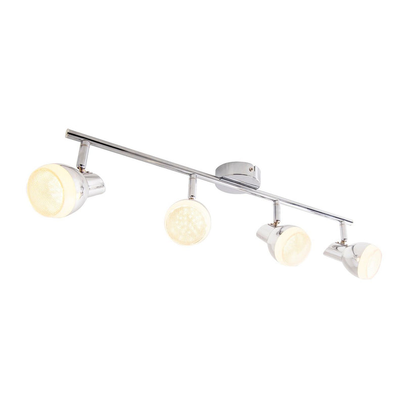 4 LED -muur en plafondrail "Chromey"
