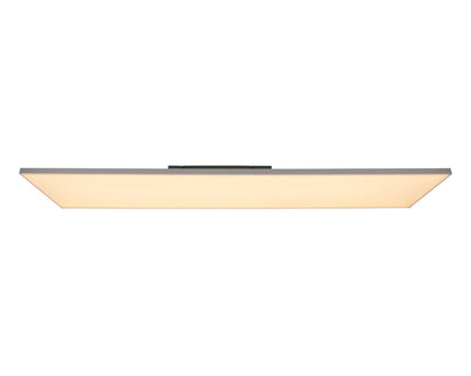 LED -paneel plafondlicht "Carente" lengte 119,5 cm, frameless, vele functies, gemaakt van metaal en plastic, witte, geïntegreerde LED's