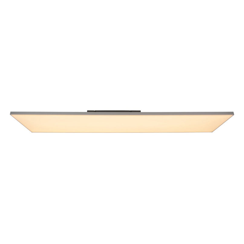 LED -paneel plafondlicht "Carente" lengte 119,5 cm, frameless, vele functies, gemaakt van metaal en plastic, witte, geïntegreerde LED's