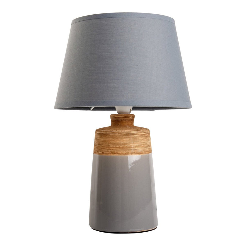 Keramische tafellamp "Talia", tafellamp gemaakt van keramiek, beige/grijs, met E14 -aansluiting, voor eetkamer, woonkamer, gang of kantoor, 31 cm hoog