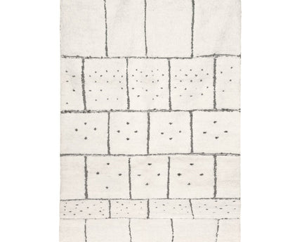 Authentiek Berber vloerkleed van Khouribga-wol 200 x 300 cm