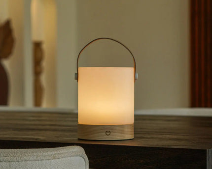 Avery lichtbruin oplaadbare taflamp-draadloos, dimable en USB-C