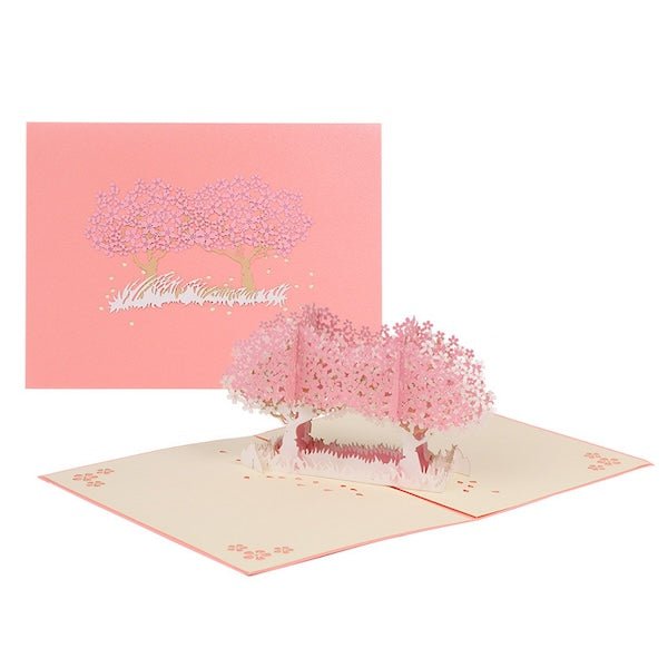 3D-kaart-kersenbloesem romantische liefdeskaart