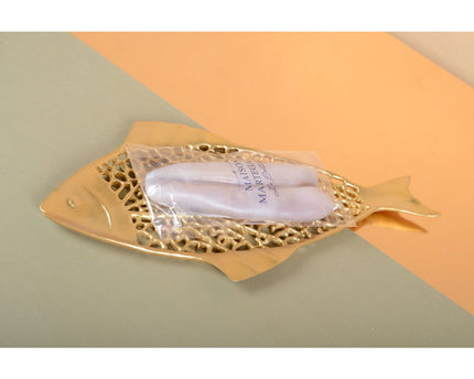 Decoratieve beker gouden vis 38x18,5x1,5 cm