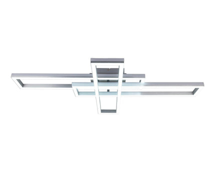 LED CCT-plafondlamp + RGB-backlight "Bantry" met veel functies, 95 cm lang, inclusief afstandsbediening