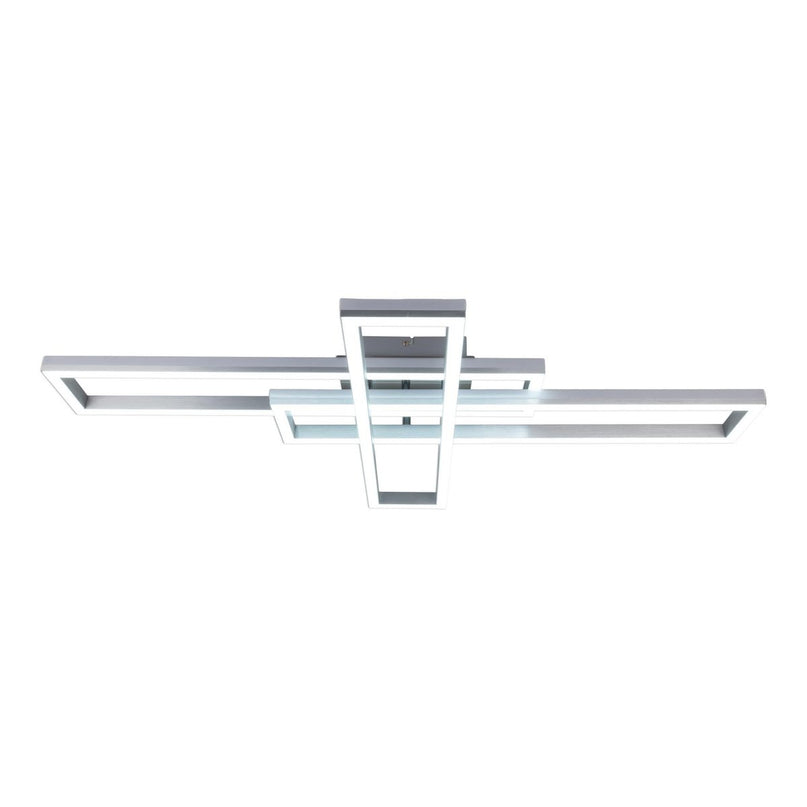 LED CCT-plafondlamp + RGB-backlight "Bantry" met veel functies, 95 cm lang, inclusief afstandsbediening