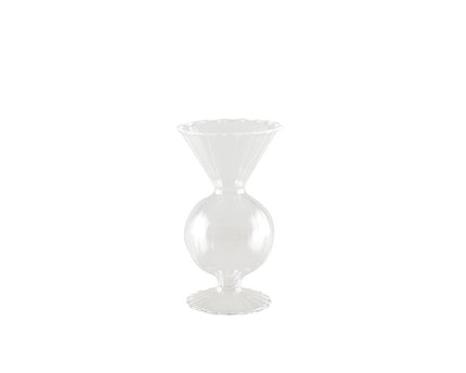 SOLIFLORE EN VERRE 6,3X6,3X12,6CM