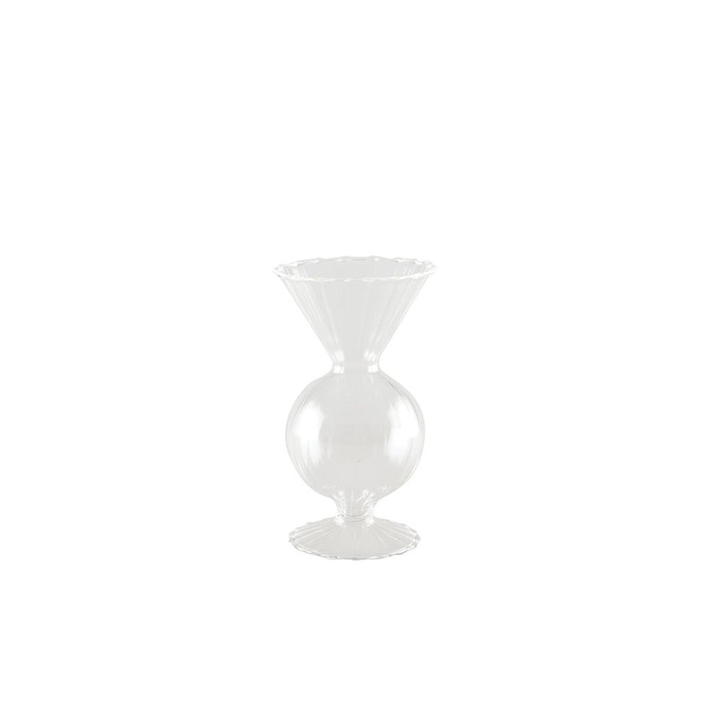 SOLIFLORE EN VERRE 6,3X6,3X12,6CM