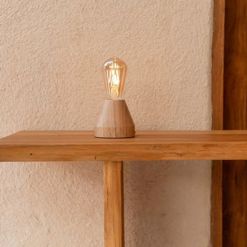 Zavi lichtbruin oplaadbare LED-tafellamp-draadloos, dimbare, 60-uur batterij