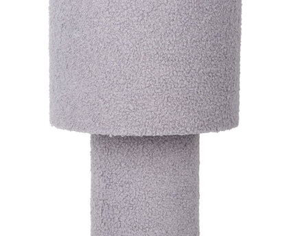 Tabellamp "Fluffy" met tekstbladen en voet in groen, E27, ca. 31 cm hoog