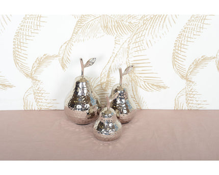 Zilveren decoratieve peer 10.5x10.5x19cm