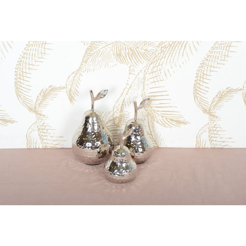 Zilveren decoratieve peer 10.5x10.5x19cm