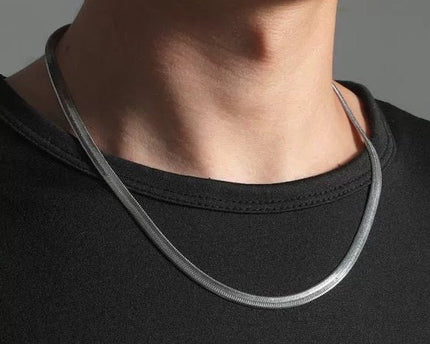 Unisex visgraatketting - 5 mm breed
