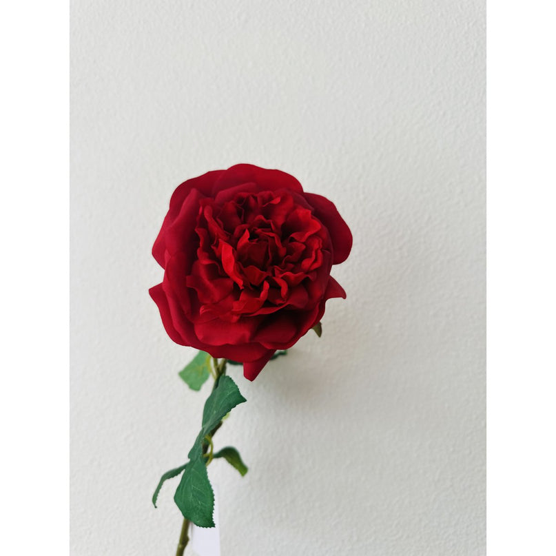 QMF Hand Touch Rose 65cm 1PCS rood