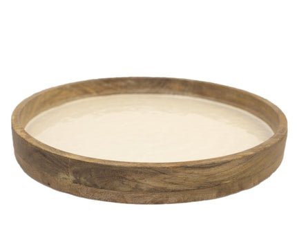 Witte houten lade mango 40x40x4cm