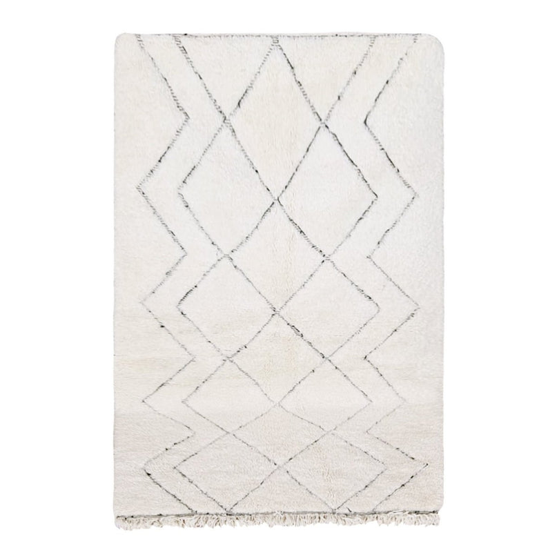 Berber vloerkleed Beni Ouarain zuivere wol 160 x 250 cm