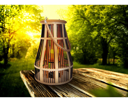 LED decoratief zonnelamp "Baluba" - Buiten metaal en plastic in goud met stevig geïntegreerde LED's