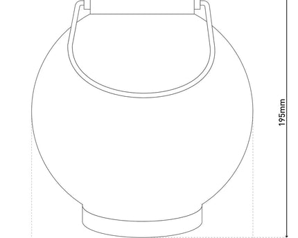 2 Set LED Decoratie Zonnelicht Ø 18 cm Buiten Decoratie gemaakt van metaal in wit met geïntegreerde LED's